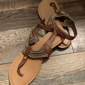 Brown sandals